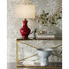 Lilou 31.5 inch 150 watt Red and Antique Brass Table Lamp Portable Light
