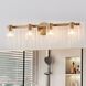 Bedminster 4 Light 30.5 inch Champagne Gold Vanity Light Wall Light