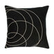 Solid Bold 22 X 22 inch Black and Cream Pillow Cover