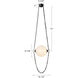 Petra 14.5 inch Vintage Brass and Cloud Glass Pendant Ceiling Light