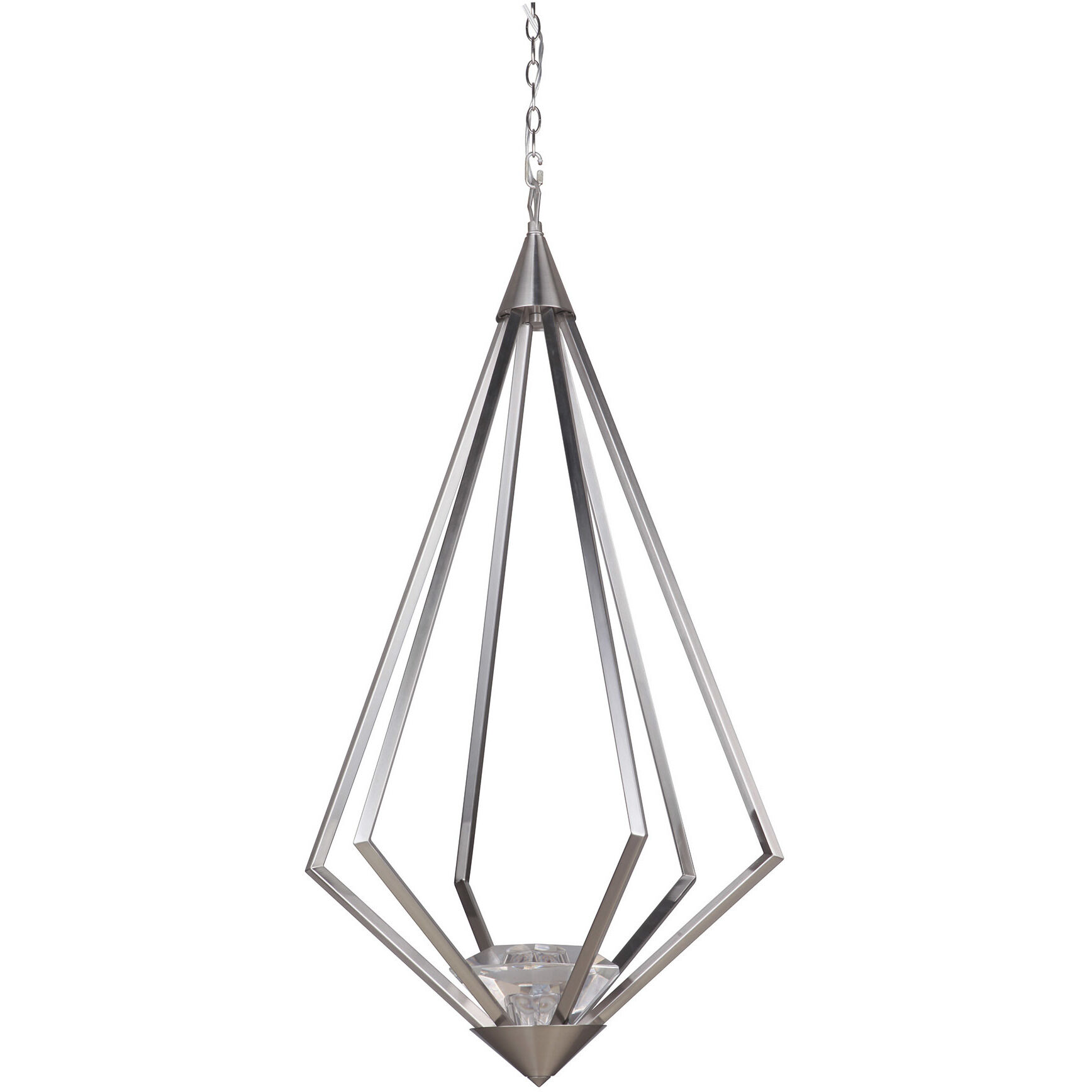 Radiante LED 20.13 inch Brushed Polished Nickel Pendant Ceiling Light