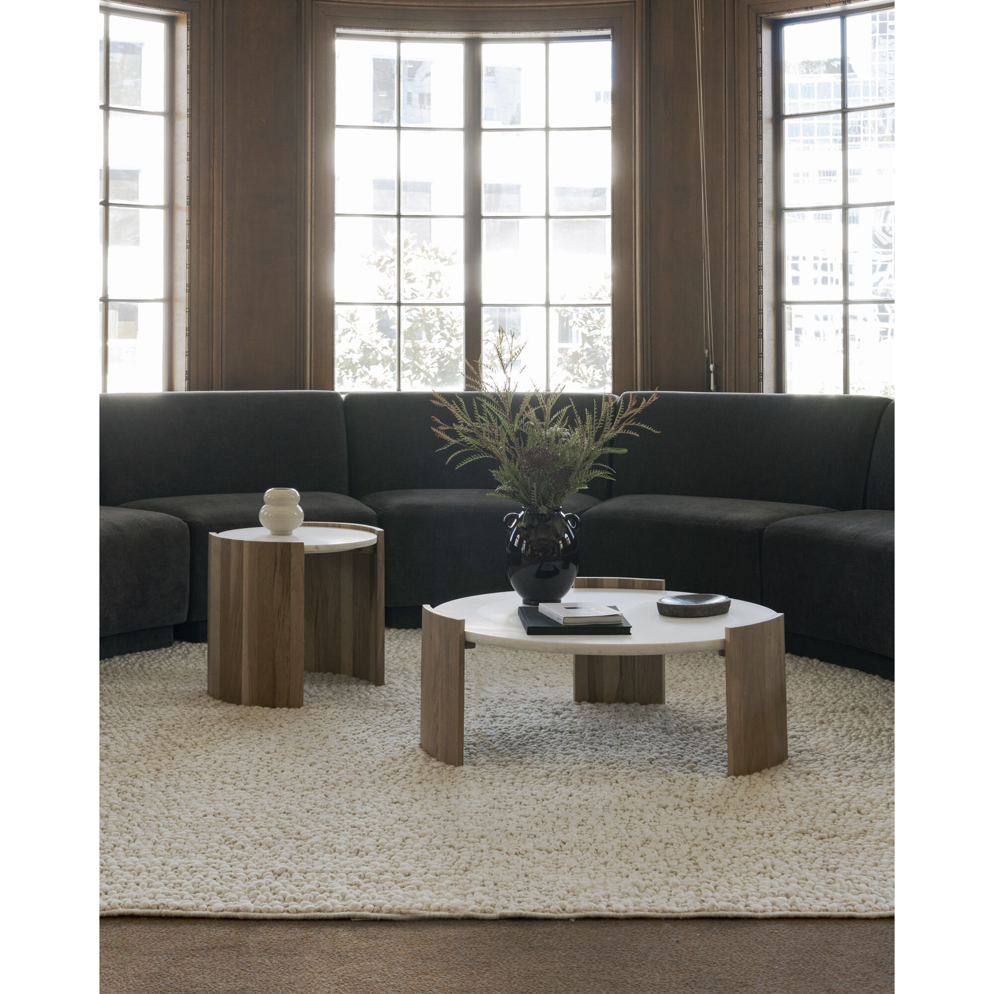 Dala 20 X 18.5 inch White Side Table