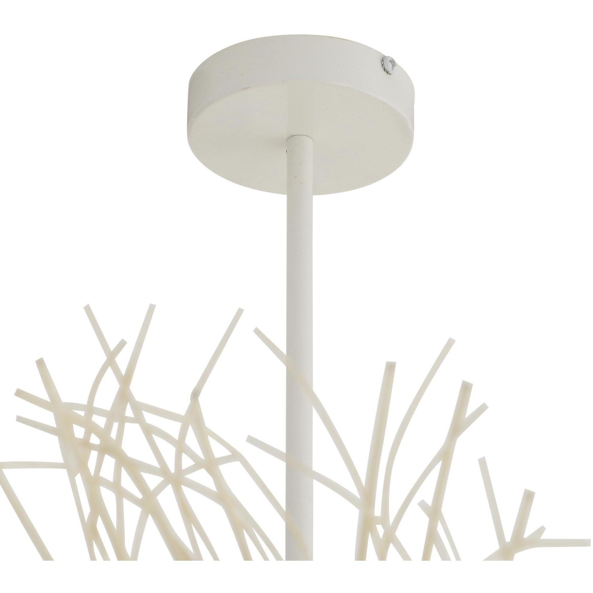 Kauai 12 Light 52 inch Bleached Rattan and White Chandelier Ceiling Light