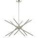Soho 12 Light 28 inch Brushed Nickel Chandelier Ceiling Light