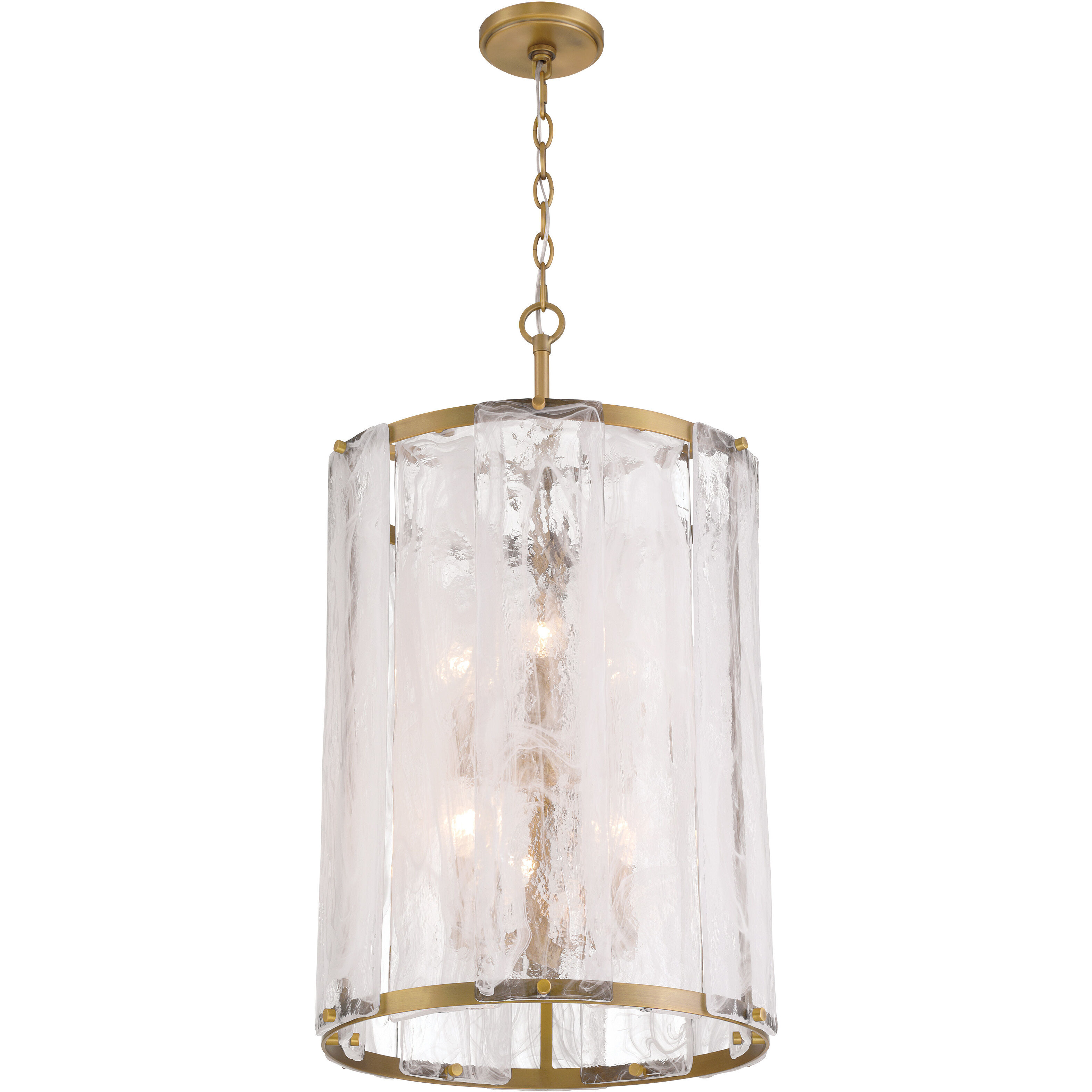 Veil 6 Light 16 inch Legacy Brass Pendant Ceiling Light