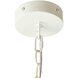 Indi 8 Light 42 inch White Chandelier Ceiling Light, Large