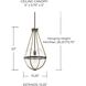 Beaufort 1 Light 13 inch Nordic Grey Pendant Ceiling Light