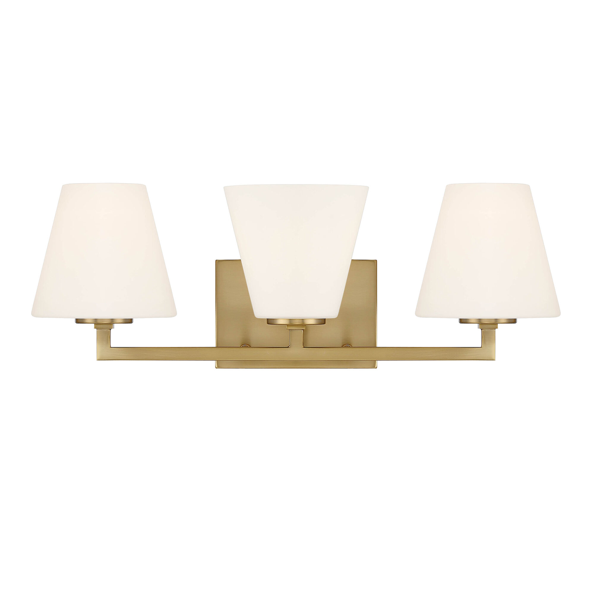 Palmyra 3 Light 24 inch Brushed Gold Vanity Light Wall Light