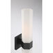 Delgada 2 Light 4.75 inch Dark Matte Black Bath Bar Wall Light