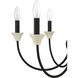 Meadow Place 6 Light 24 inch Cottage White/Espresso Chandelier Ceiling Light