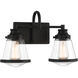Mannsdale 2 Light 16 inch Coal Bath Vanity Wall Light