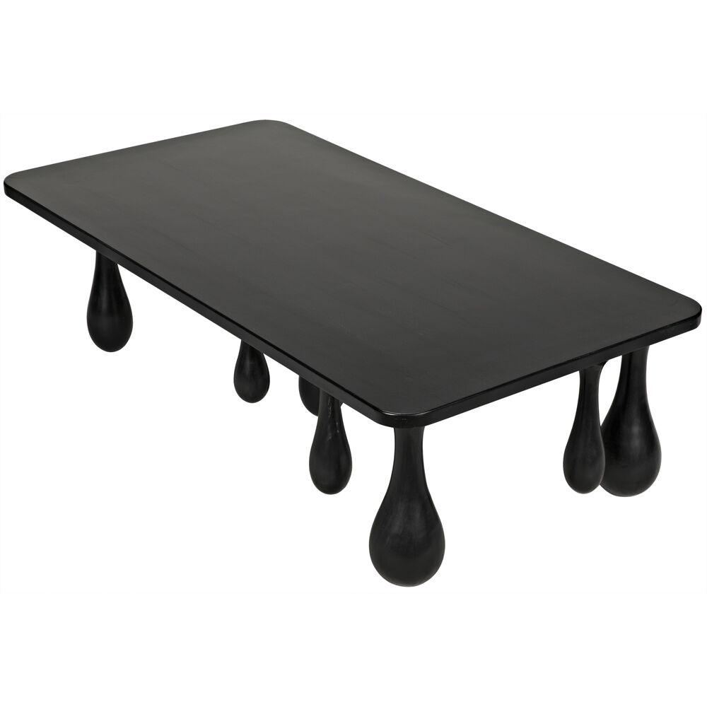 Drop 64 X 33 inch Hand Rubbed Black Coffee Table