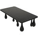 Drop 64 X 33 inch Hand Rubbed Black Coffee Table