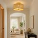 Jacob's Ladder 3 Light 18 inch French Gold Semi-Flush Ceiling Light, Smithsonian Collaboration