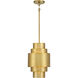 Spyglass Terrace 1 Light 10 inch Soft Brass Mini Pendant Ceiling Light
