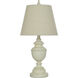Signature 24 inch 40 watt Distressed Cream Table Lamp Portable Light