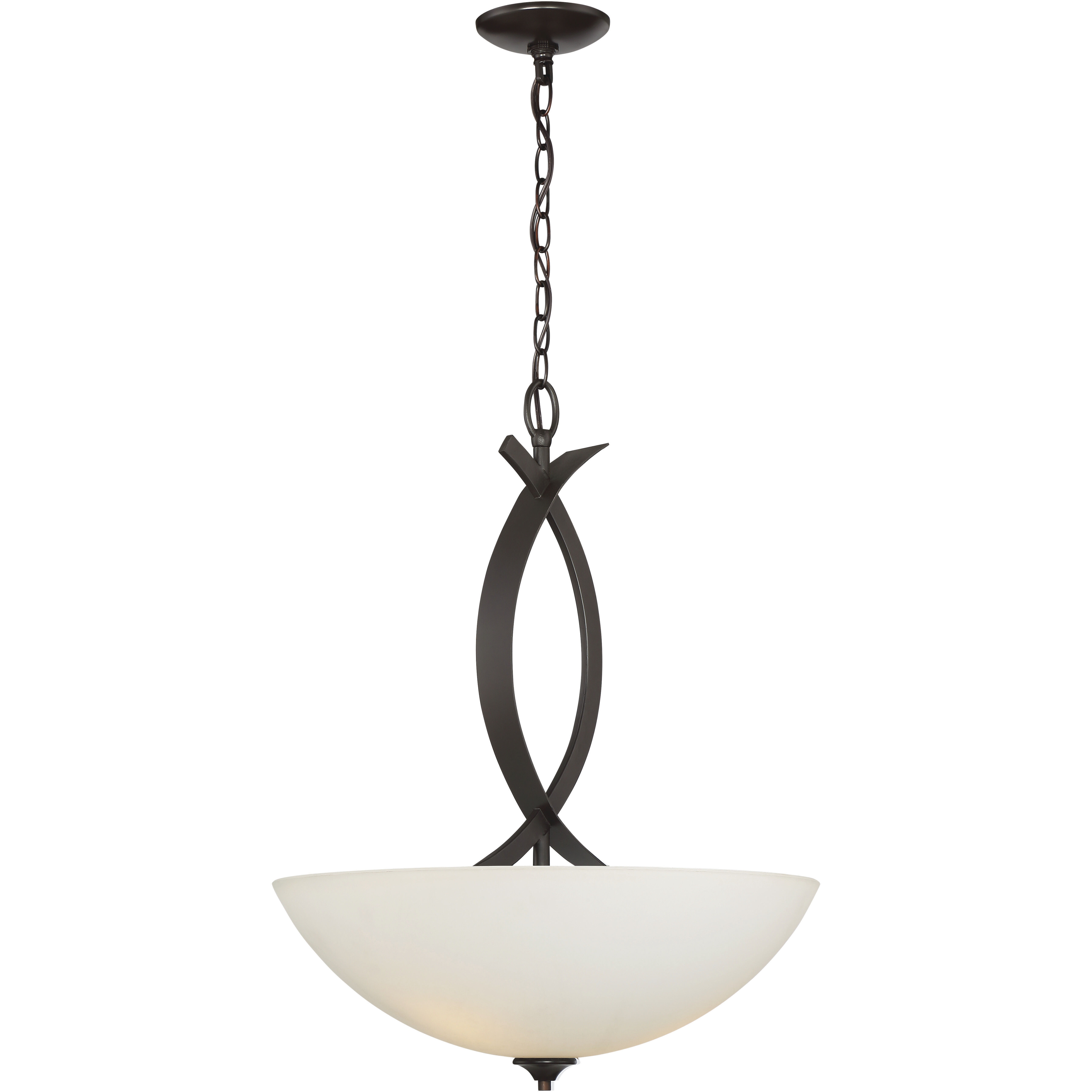 Sierra 3 Light 20 inch French Bronze Pendant Ceiling Light