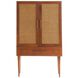 Melrose 40 inch Satin Walnut Cocktail Cabinet