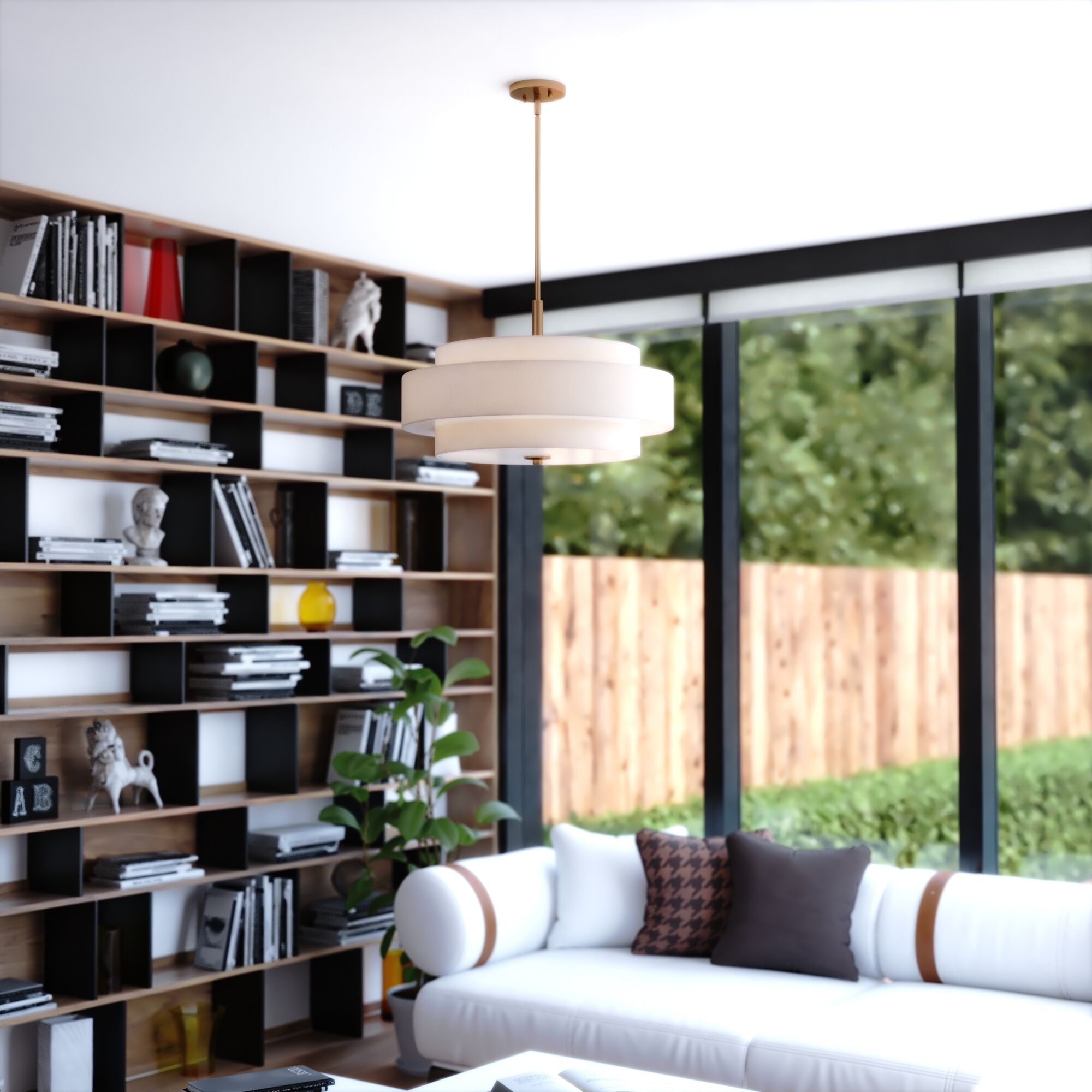 Brentwood 5 Light 24 inch Sunset Gold Pendant Ceiling Light