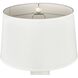 Elinor 32 inch 150 watt White with Natural Table Lamp Portable Light