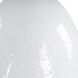 Avery 24.5 inch 150 watt White Crackled Glaze and Antique Brass Table Lamp Portable Light