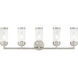 Hillcrest 5 Light 36 inch Brushed Nickel Bath Vanity Wall Light