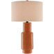 Janeen 31 inch 150 watt Orange Table Lamp Portable Light