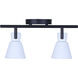 Radley 2 Light Black/White Track Lighting Ceiling Light