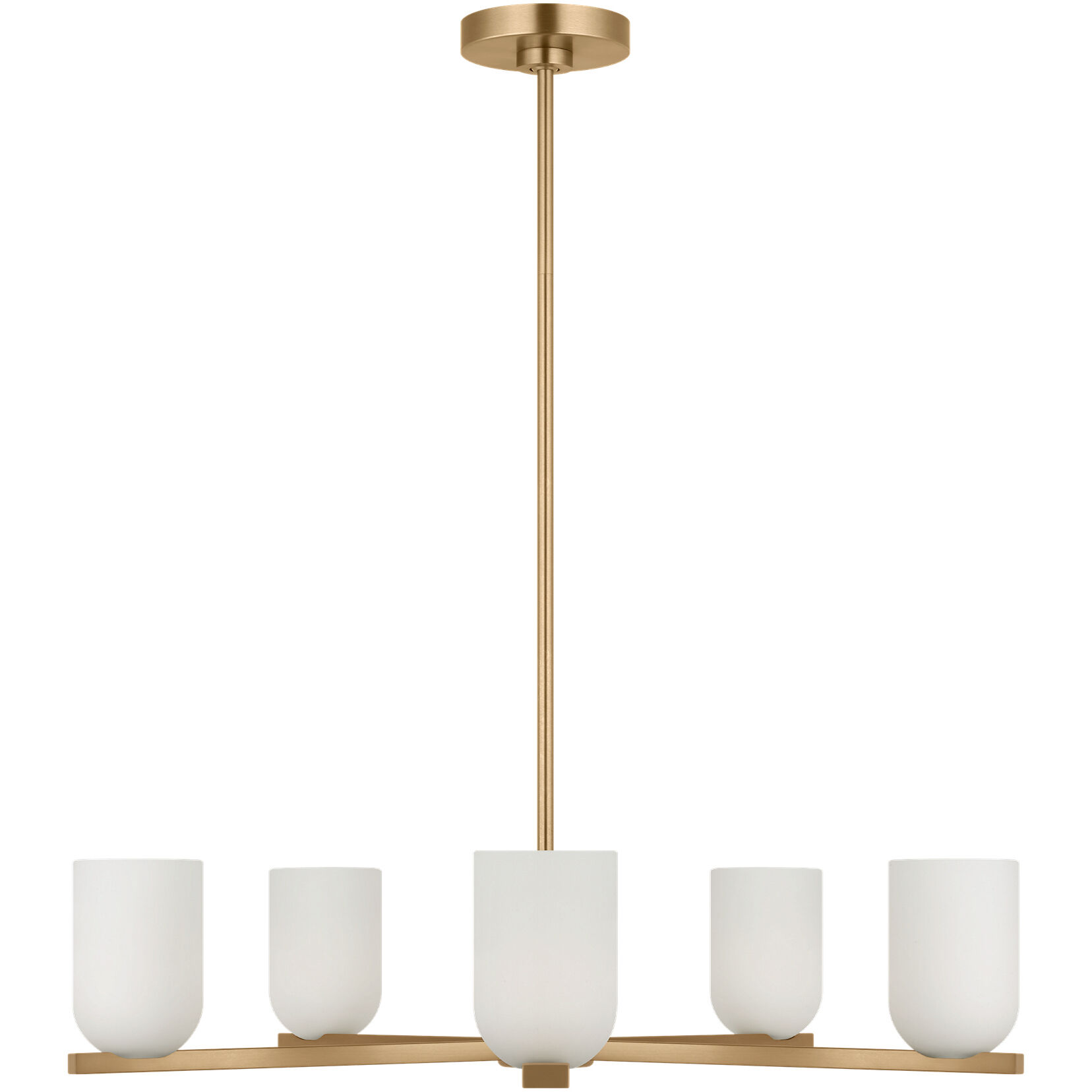 Neblina LED 27.5 inch Satin Brass Chandelier Ceiling Light