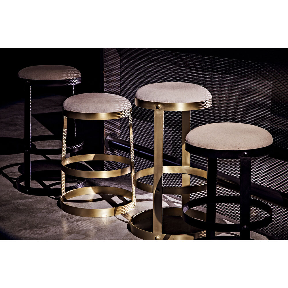 Dior 26 inch Matte Black Counter Stool