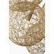 Marie Flanigan Barlow LED 38.75 inch Natural Jute Chandelier Ceiling Light