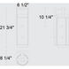 Winston LED 21.75 inch Sand Black Outdoor Wall Sconce
