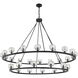 Aragon 30 Light 60 inch Matte Black Chandelier Ceiling Light