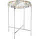 Freya 16.75 inch Natural and Nickel Accent Table