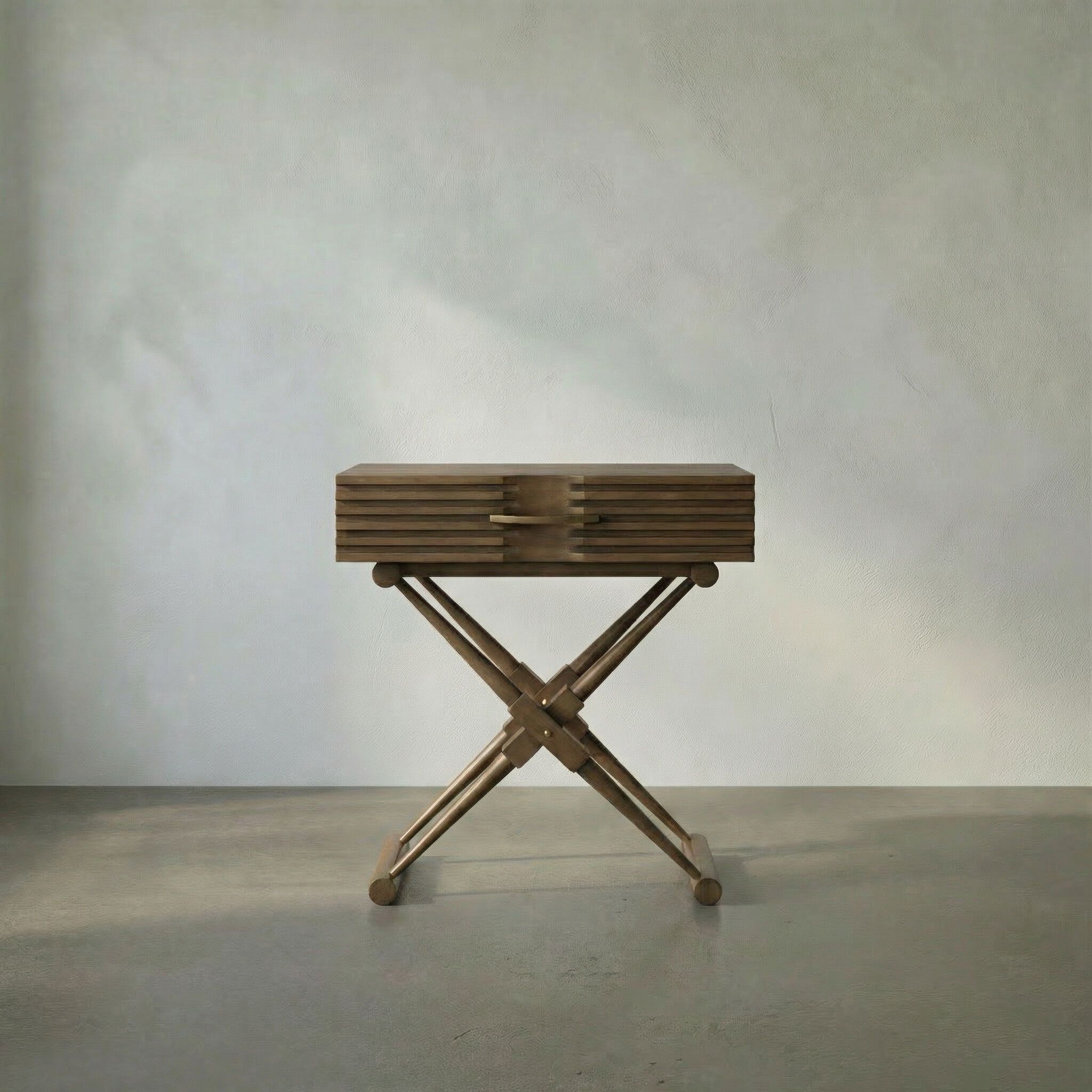 Zanta 28 X 28 inch Saddle Brown Side Table