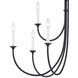 Meadowview 9 Light 36 inch Matte Black Chandelier Ceiling Light