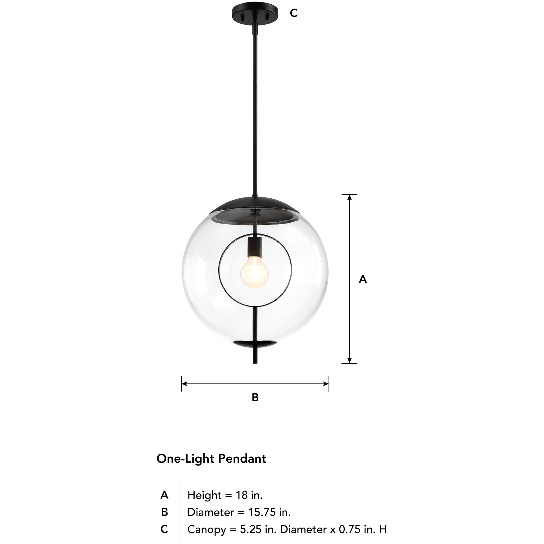 Celeste 1 Light 15.75 inch Matte Black Pendant Ceiling Light