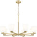 Naya 8 Light 33.25 inch Modern Gold Chandelier Ceiling Light