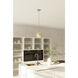 Luniva 1 Light 8 inch Legacy Brass Mini Pendant Ceiling Light
