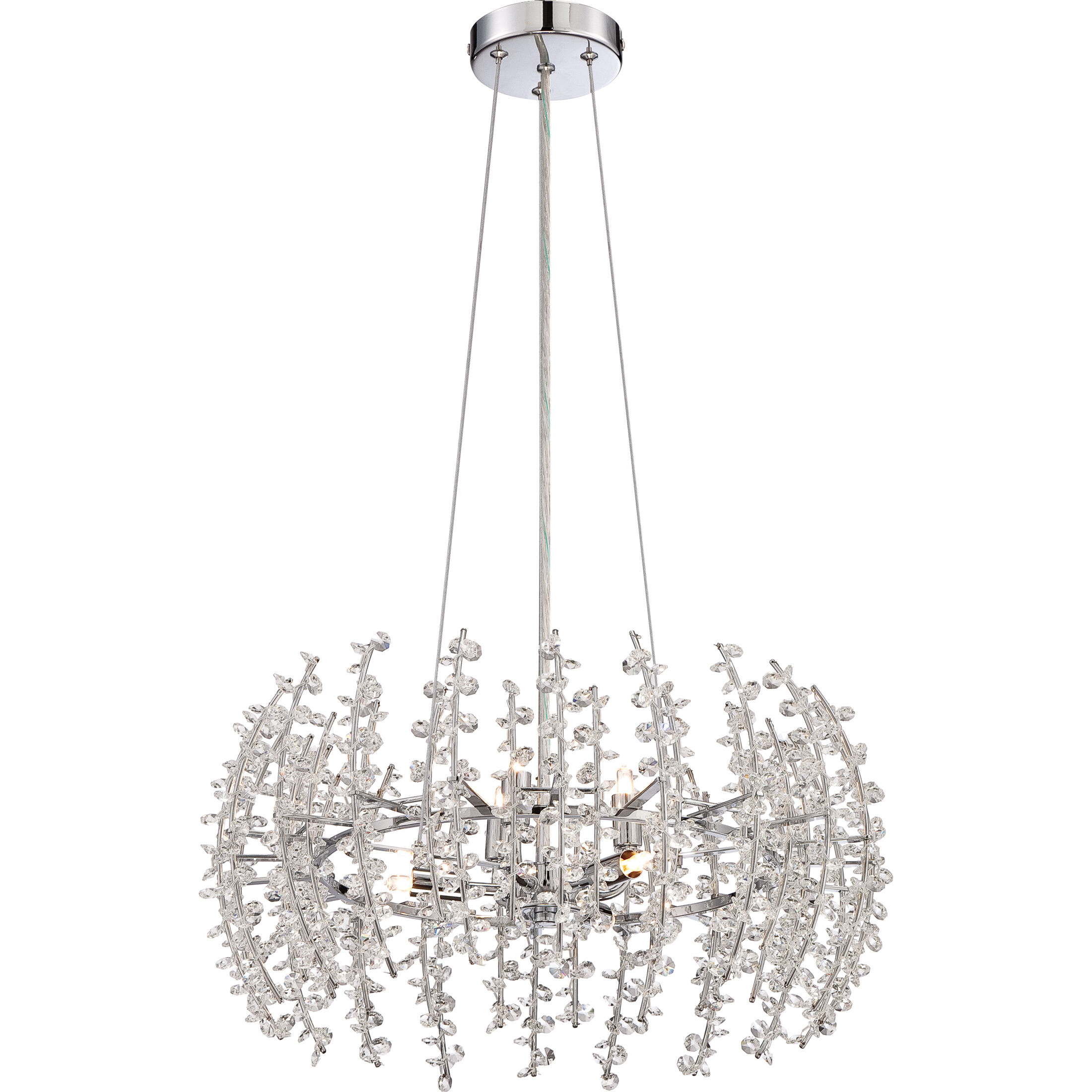 Valla 6 Light 20 inch Polished Chrome Pendant Ceiling Light