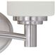 Pittman 2 Light 12 inch Brushed Nickel Vanity Light Wall Light