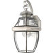 Newbury 1 Light 14 inch Pewter Outdoor Wall Lantern