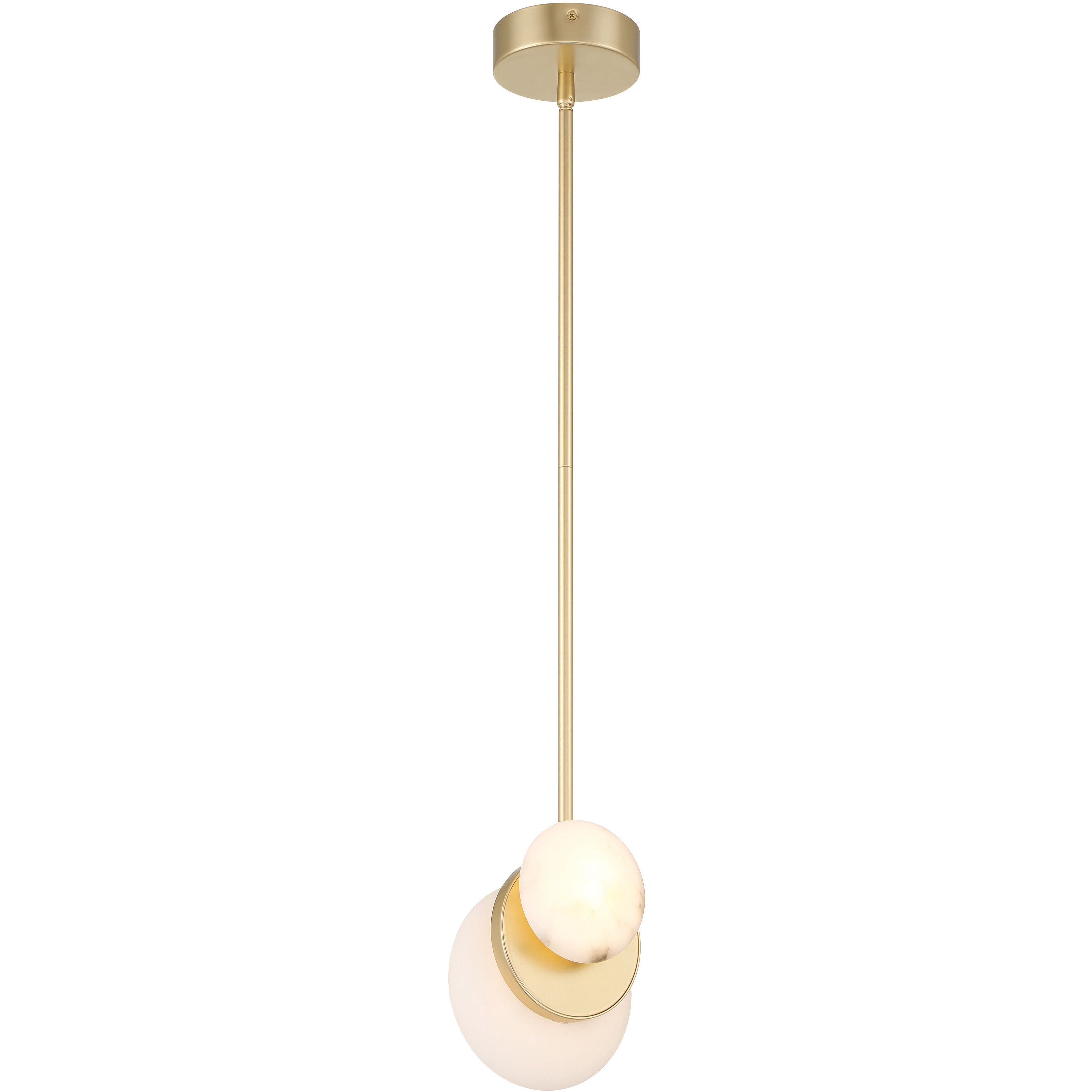 Zill LED 6.25 inch Lily Gold Pendant Ceiling Light