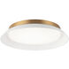 Finley Wall Sconce Wall Light in Matte White and Aged Gold Brass