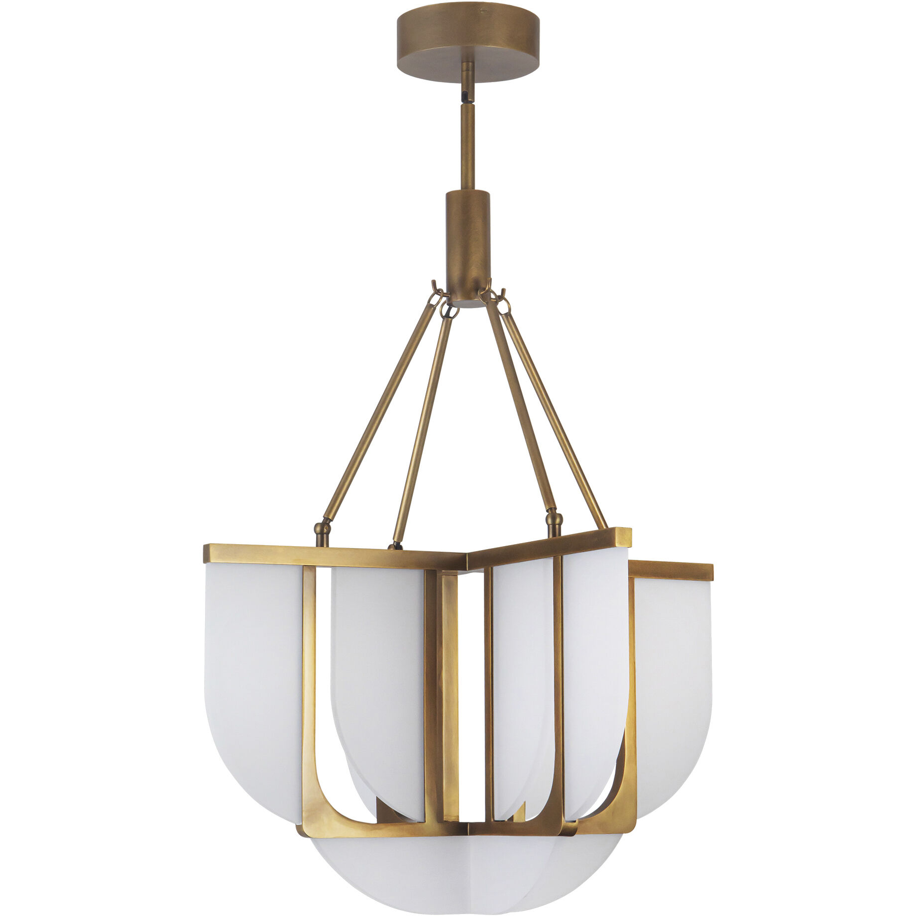Anders 24.5 inch Vintage Brass Chandelier Ceiling Light