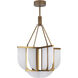 Anders 24.5 inch Vintage Brass Chandelier Ceiling Light