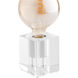Translucense 4 inch 40.00 watt Clear Table Lamp Portable Light