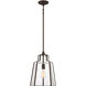 Haverford 1 Light 13 inch Rustic Black Pendant Ceiling Light