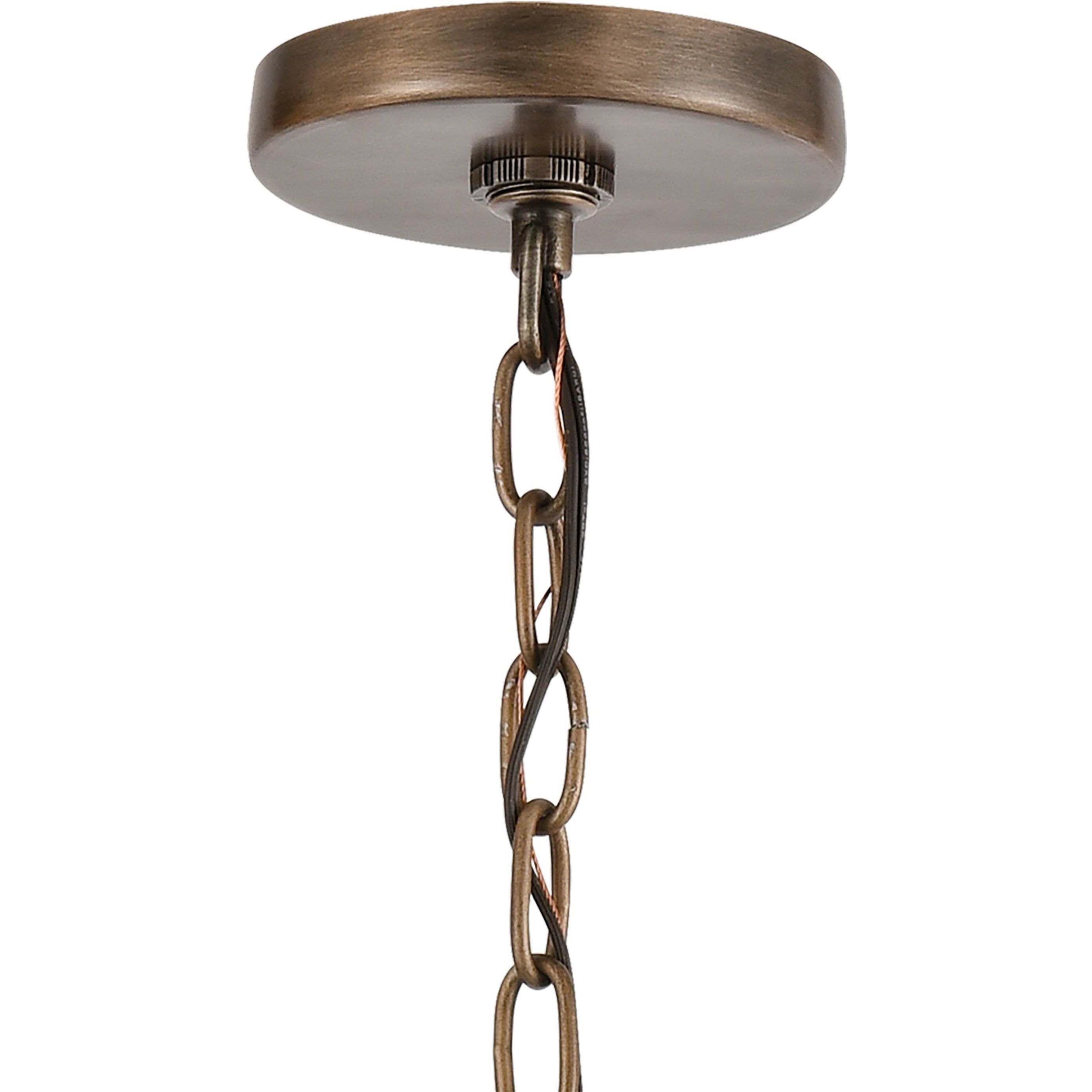 Crested Butte 1 Light 9 inch Vintage Brass Outdoor Pendant