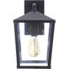 Olsen 1 Light 13 inch Midnight Outdoor Wall Lantern